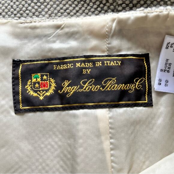 Loro Piana Brooks Brothers Cashmere Wool Tweed Skirt Womens Size 4 - Picture 7 of 9